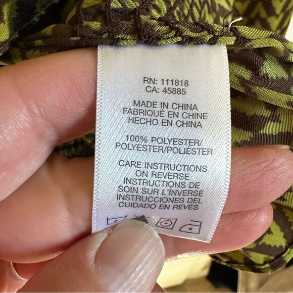 Michael Kors women’s peplum blouse small green - Picture 4 of 8